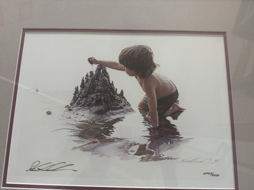 Steve Hanks “Drip Castles" Framed Limited Edition Print Wall Art Beach 2462/4000 - Picture 7 of 16
