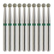 Multi-Use Dental Diamond Burs 801/016C Round Ball Bur Coarse Grit Friction Grip