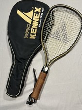 Vintage Pro Kennex Blaster 46 Racket w/ Cover Genuine Cowhide Grip 3-7/8