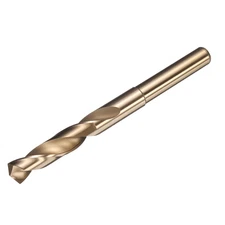 14.5Mm Drill Bit 1/2" Reduced Shank 3-Flat M2 High-Speed Steel Twist Gold Finish