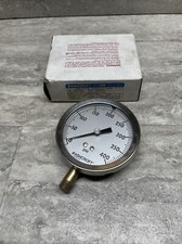 Ashcroft 35 1009 AW 02L 400 3-1/2  Industrial Pressure Gauge 1/4  0-400 PSI, New