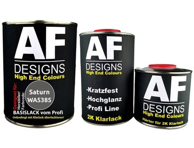 FÜR Saturn WA5385 Medium Slate 2,5L Autolack Set Klarlack Härter
