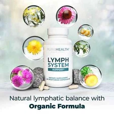 Lymphatic Support Supplement To Reduce Swelling, PureHealth Research x3