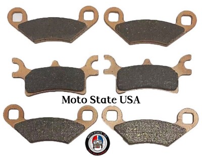 Front & Rear Brake Pads For Polaris Sportsman 600 4X4 (2003-2005) - Semi-Metallic