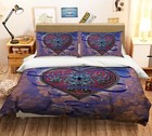 3D Heart And Key A42 Bed Pillowcases Quilt Duvet Cover Vincent Zoe