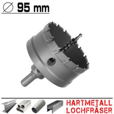 Hartmetall Flachschnitt Loch Fräser Eisen Metall Stahl Edelstahl Lochsäge Ø 95mm