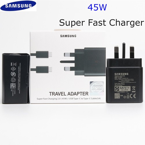 Genuine Samsung Super Fast Charger UK Plug 25W 45W 65W Trio Adaptor & Cable 5A - Picture 13 of 15