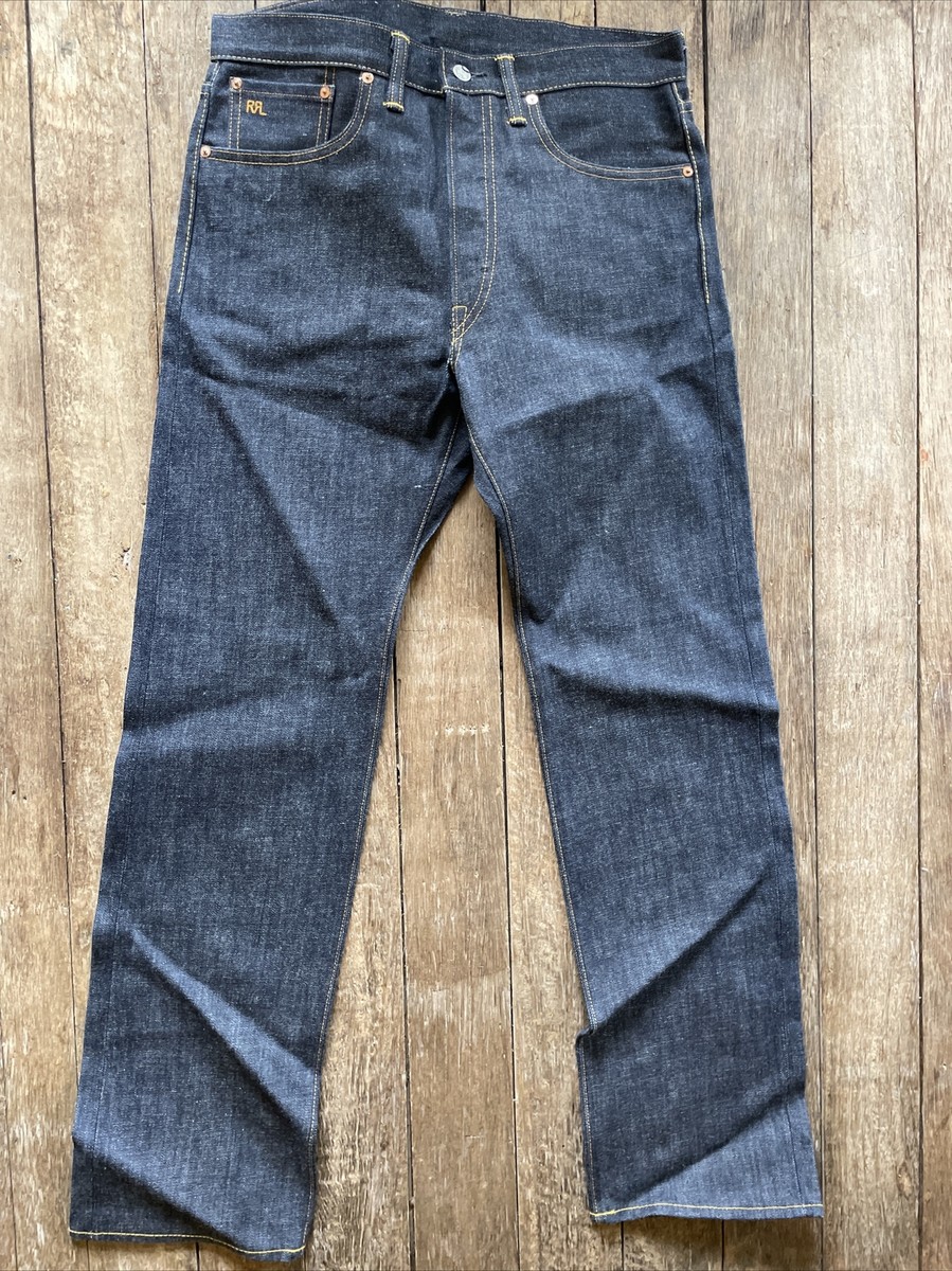 RRL Jeans men's Straight leg American woven Selvedge Denim RRL Jeans men's Straight leg American woven Selvedge Denim