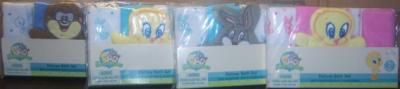 LOONEY TUNES MINI WASH MIT & WASH CLOTHS, Taz, Tweety, or Bugs Bunny