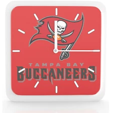 NFL Tampa Bay Buccaneers Home Office Room Decor Wall Desk Clock Magnet 6"x6"