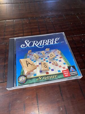 Hasbro Scrabble CD-ROM Crossword Game Win/Mac 1996 Jewel Case, Manual, Pre-owned