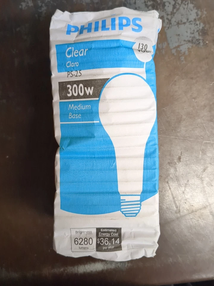 Philips 300M/PS25/clear 120/130V medium base 2700k 6280 lumens 300w - Image 3 of 4