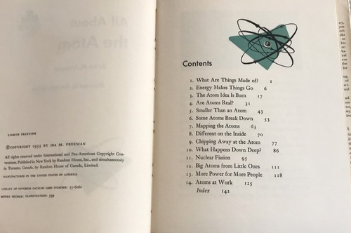 All About The Atom by Ira M. Freeman HC DJ 8th Allabout Books #10 1955 - Picture 6 of 7