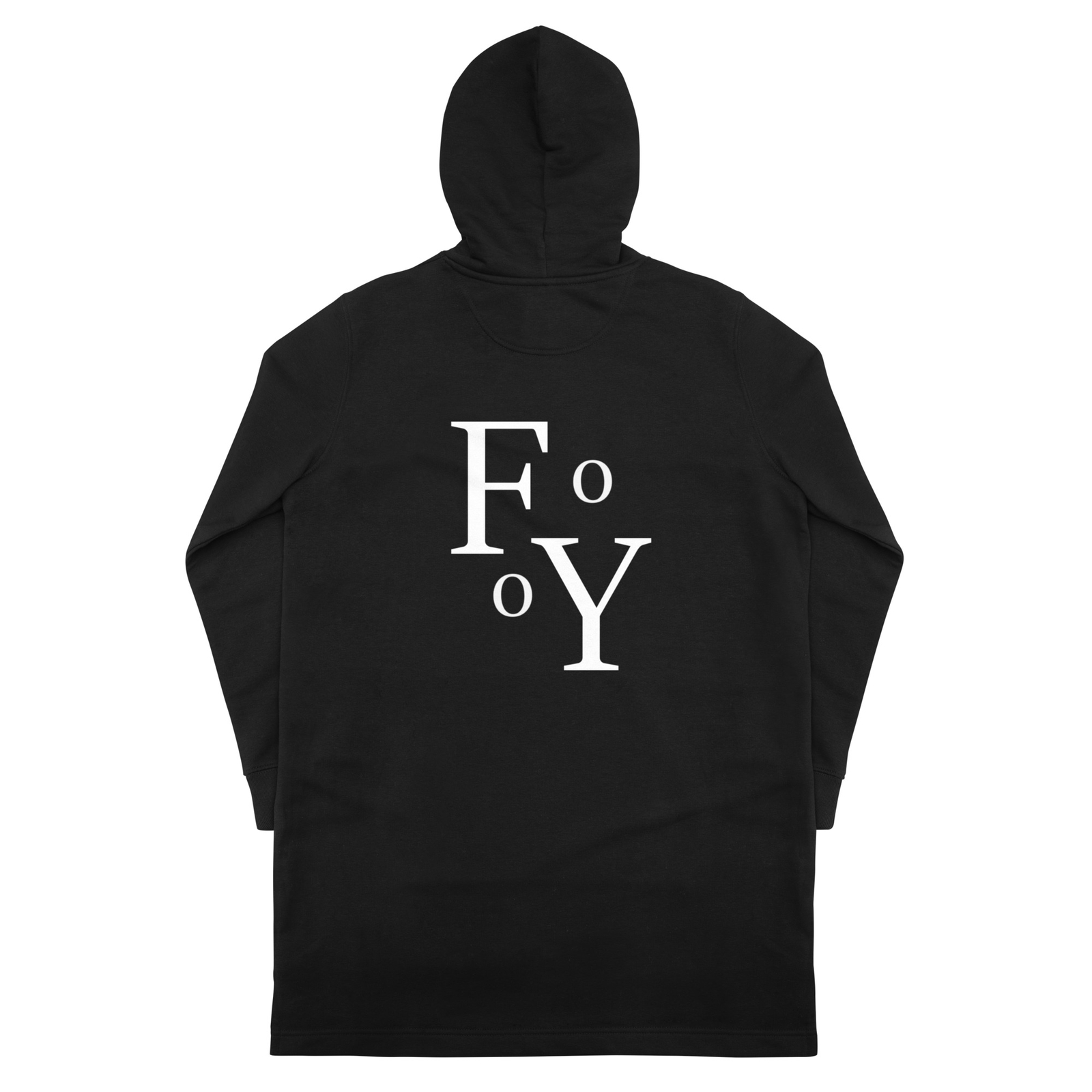Foibles of youth branded hoodie dress