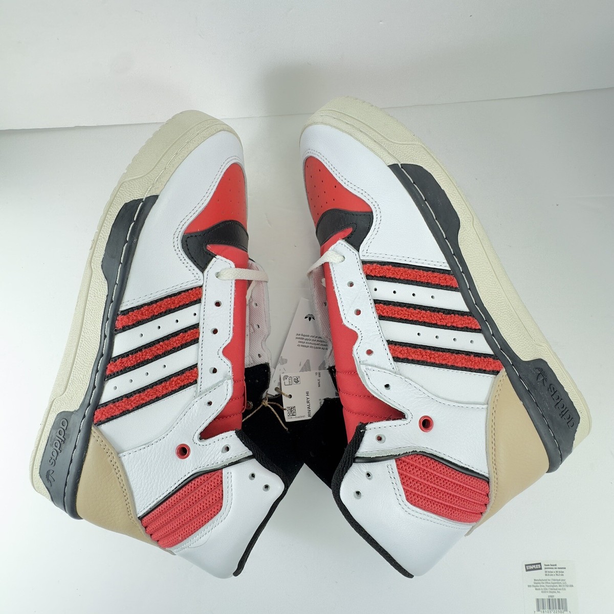 adidas RIVALRY HI 265mm ホワイト/レッド Amazon.com | adidas Rivalry Hi Mens Shoes Size 6, Color