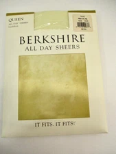 Berkshire Queen All Day Sheers Sandalfoot Pantyhose Style 4416 3X-4X IVORY