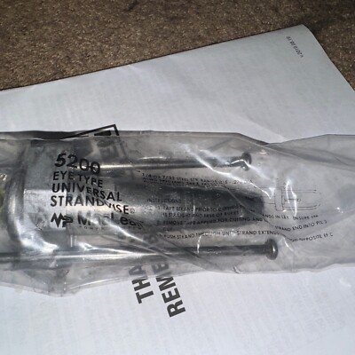 1x MACLEAN POWER SYSTEMS #5200 Eye Type Strandvise 1/4 Or 7/32 (NEW)