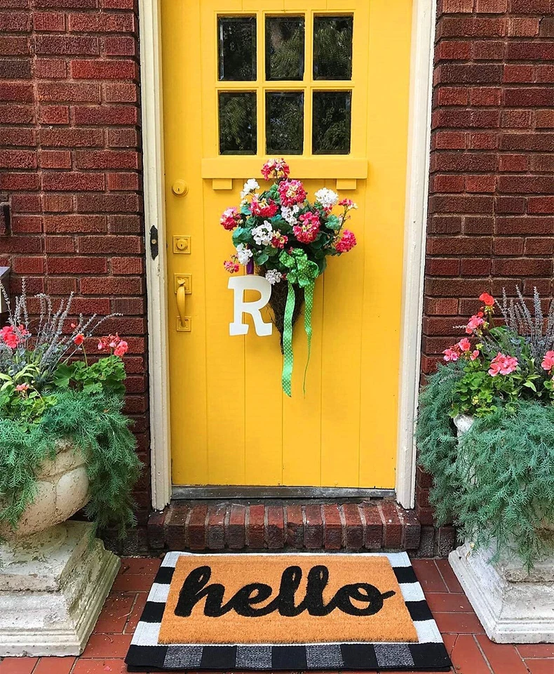 Alfombra de algodón lavable a cuadros de búfalo 23,6"x35,4" para el hogar ¡Haz oferta! Foto 2 de 4