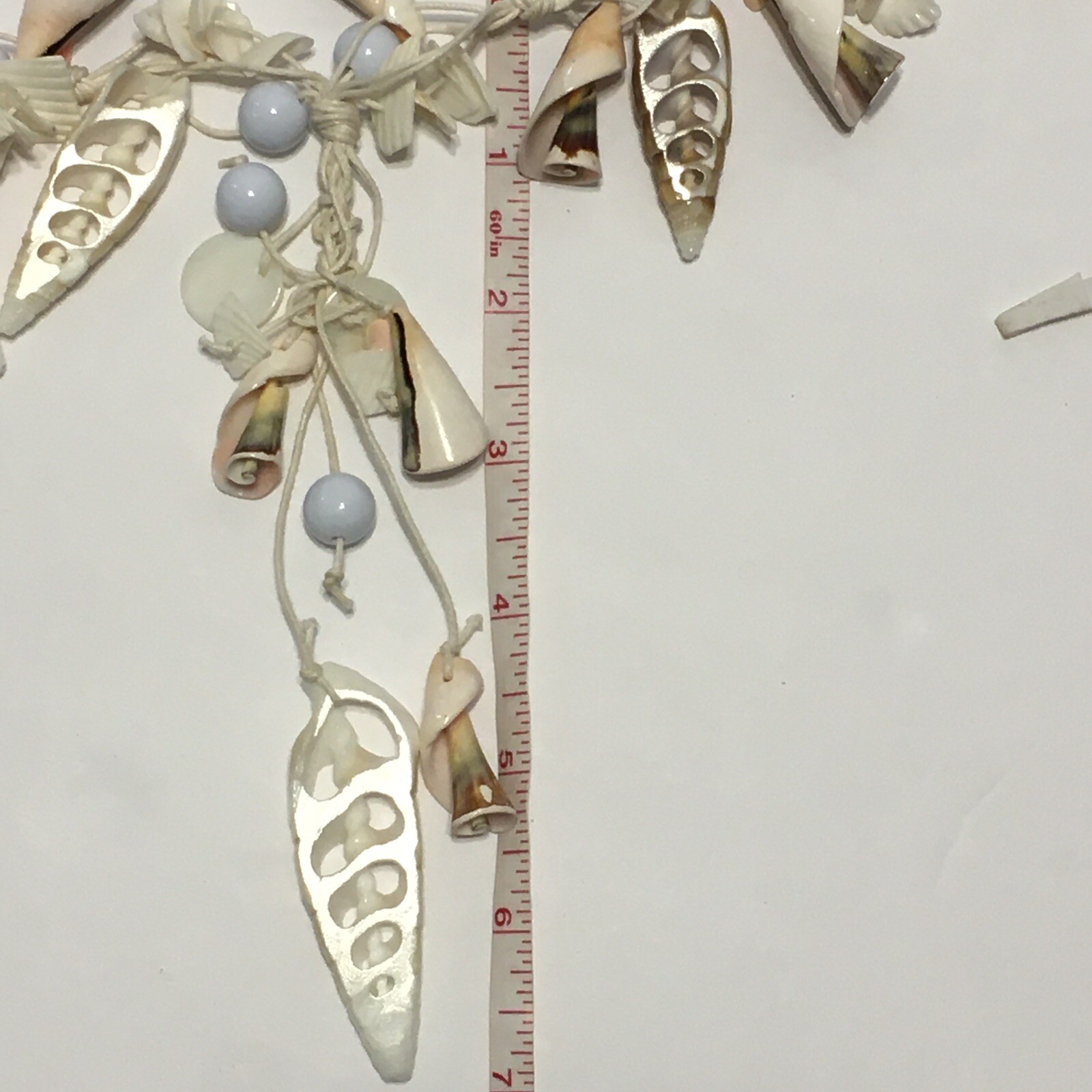 Artisan adjustable Tribal shell bead Y Statement … - image 4