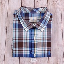 Johnnie-O Hangin Out L/S Pocket Button Shirt Mens Size XL Plaid NWT 115