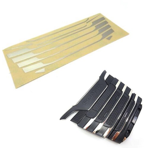 Autocollant Chrome Pour Camion RC Tamiya 1/14 Scania 770S - Décoratif, Métal, Référence 56368