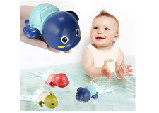 Floating Turtle Bath Toys Toddler Bathtub Toy Newborn Babies Water Fun Pool 3 Pc