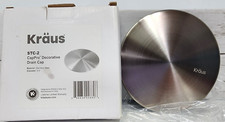 Kraus CapPro Removable Sink Drain Cover, STC-2 Stainless Steel, New in Pkg