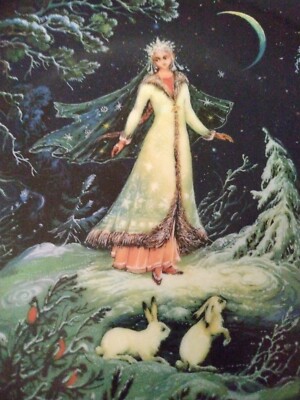 Vintage Bradford Exchange Russian Legend of the Snow Maiden Plate