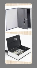 Disguised Book Lock Box Safe Hidden Secret Diversion Home Security Stash Cash 