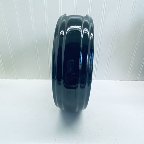 Vintage HAEGER Pottery DISC VASE Mid Century Collectible MCM Unique Shape - Picture 5 of 9