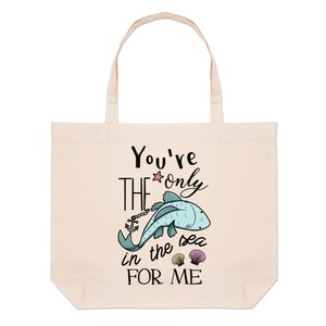 Details zu Youu0027Re die Einzige Fisch IN das Meer für Mich L Strand  Tragetasche Valentinstag