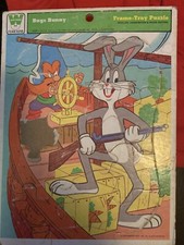 Whitman Bugs Bunny 12 Piece Puzzle Yosemite Sam, Vintage 1976