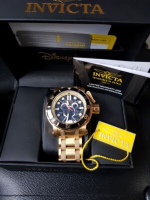 Invicta Armbanduhr Disney Mickey Mouse Special Edition Gold Schwarz Limitiert