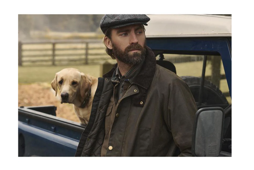 Barbour Stratford 8oz Mens Wax Jacket – Olive MSRP$540 British Luxury Classic - 第 5/11 張圖片