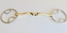 Wilkie Bevel Verbindend Angled Snaffle Horse Bit with GS Lozenge (UK SELLER)