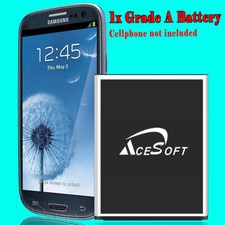 AceSoft Upgraded 6220mAh Battery  Charger for Samsung Galaxy S3 SIII EB-L1G6LLA