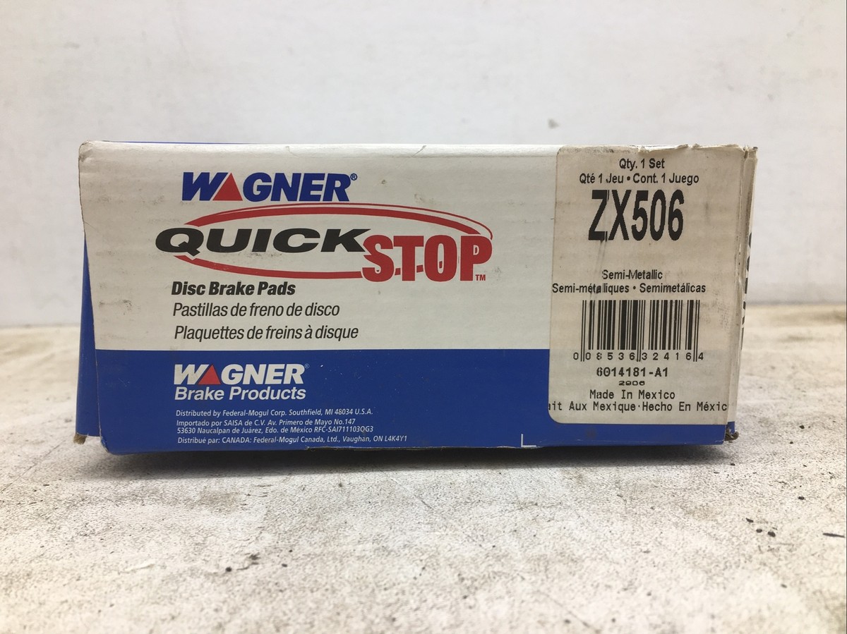 その他 WAGNER Wagner QuickStop Disc Brake Pads ZX506 (New Old Stock) | eBay