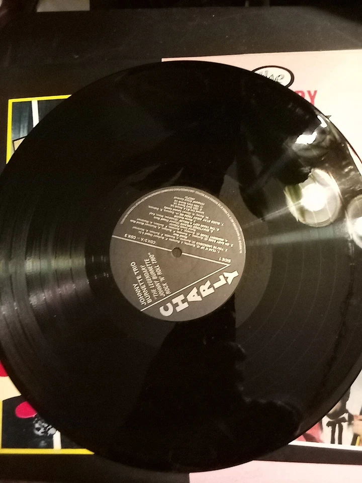 Легендарный Джонни Бернетт рок-н-ролл трио 1984 NM! Великобритания 2 x LP Charly CDX 3 - Изображение 2 из 4