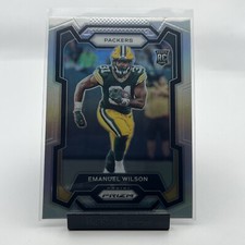 Emanuel Wilson 2023 Panini Prizm Rookie Silver Prizm Green Bay Packers RC