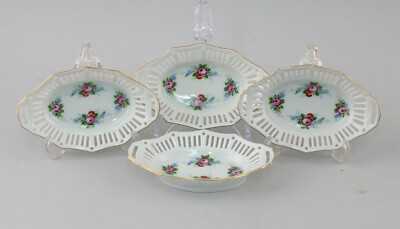 99840662 4 Durchbruchschälchen Lichte Rose Decoration Thuringia Fine China