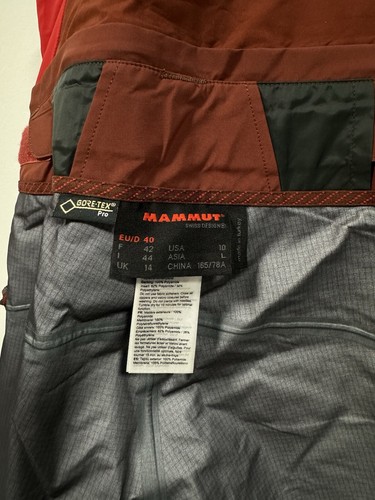 MAMMUT SUNRIDGE PRO BIB PANTS Gore-Tex Pro 3L Damen Latzhose Gr.38 + Daunenhose! - Bild 9 von 22