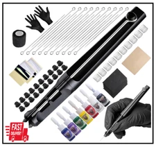 Tattoo Kit Tattoo Pen Kit Poke a Stick Tattoo Hand with 7 Ink 20
