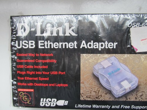 D-Link DSB-650 USB Ethernet Adapter NEW IN BOX  - Picture 1 of 3