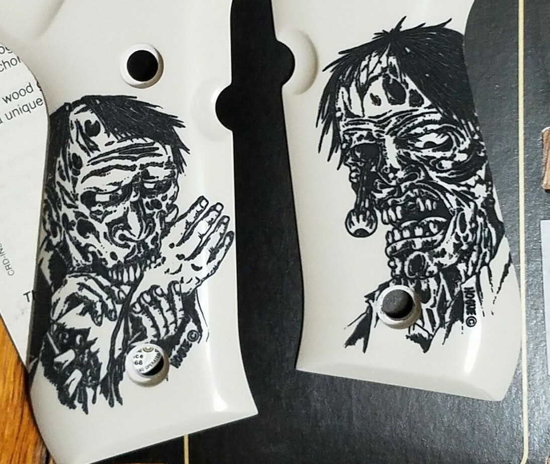 HOGUE COOL ZOMBIE GRIPS FOR BERETTA 92 96 & M9 92F 92FS 92SB PISTOLS