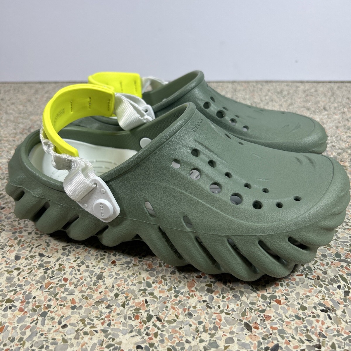 Unisex Clogs Crocs‎ Echo Clog Sesame 207937 M 10/W 12 Crocs Echo Clog Sesame Tan Brown Unisex Mens 13 Brand New  main image 3