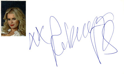 REBECCA直筆サイン Rebecca Romijn-Stamos Signed Auto 3x5 Index Card XMen | eBay