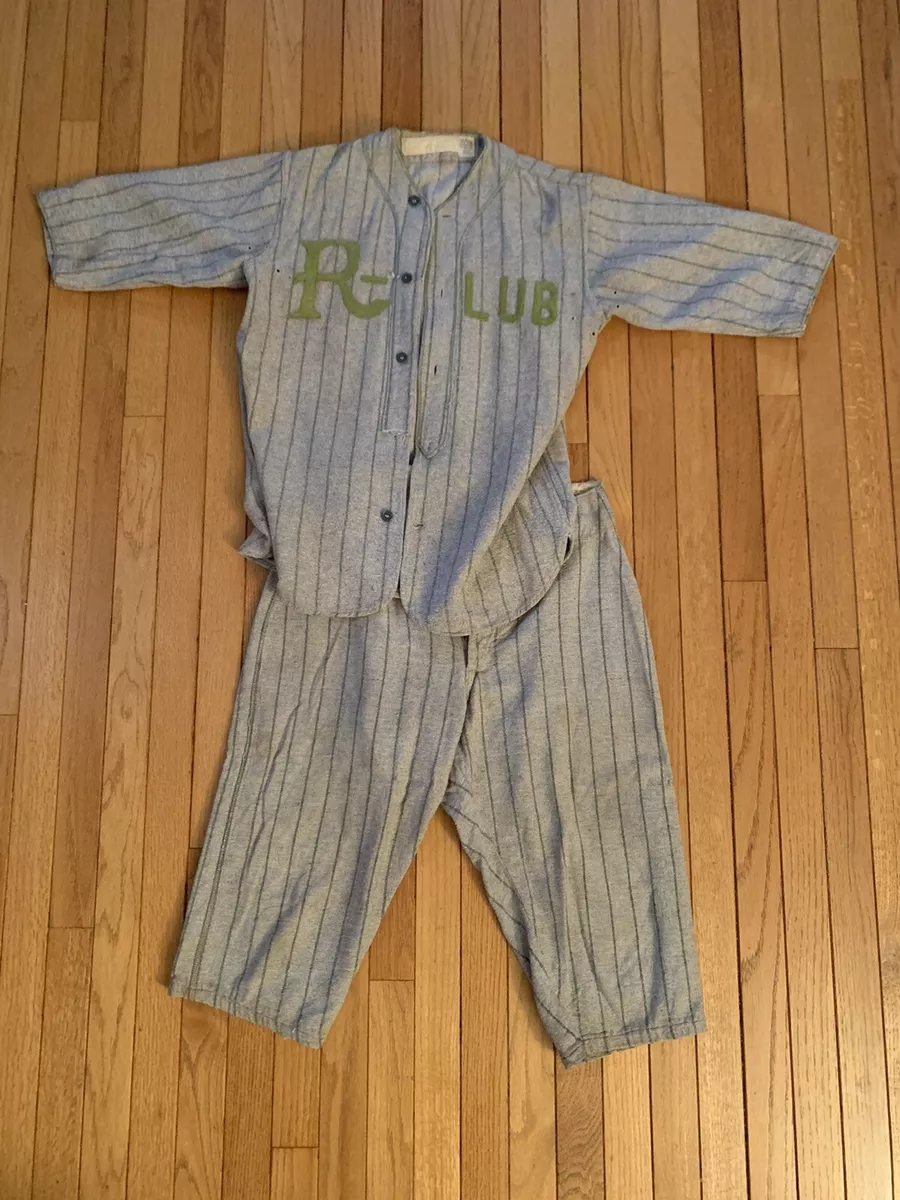 1900s - 1920s Wool Baseball Uniform Flannel Antique Jersey Pants R-LUB Reach