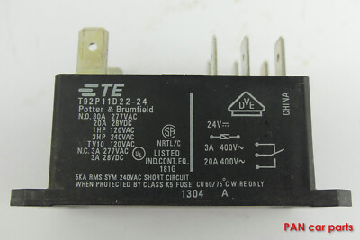 TE Potter & Brumfield T92P11D22-24 Leistungsrelais 24V 30A 277VAC 8-pin