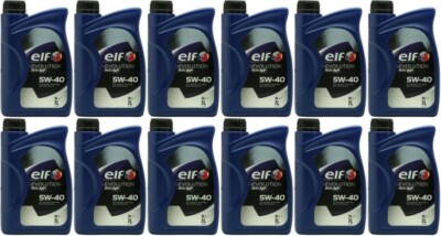 Elf Evolution 900 NF 5W-40 Motoröl 12x 1l = 12 Liter