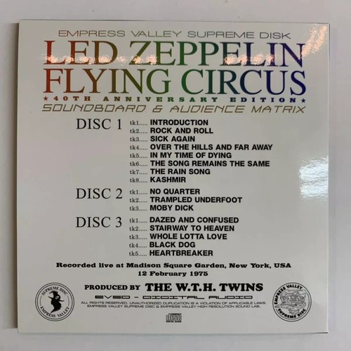 Led Zeppelin / Flying Circus Emperor Of NY 9Cd Box Set Miraculous Dead Stock - Picture 8 of 8